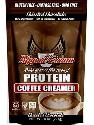 Open image in slideshow, This 8 Oz size of either Lean Vanilla Bean or Chizzled Chocoalte Coffee creamer is the perfect way to start your day!  Easy to carry and protein packed!  Fuel your coffee!
